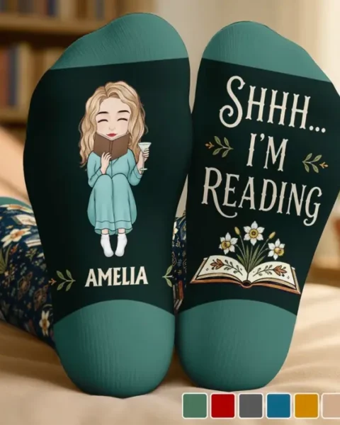 Bespoke Crew Socks ~ A Day Well Read