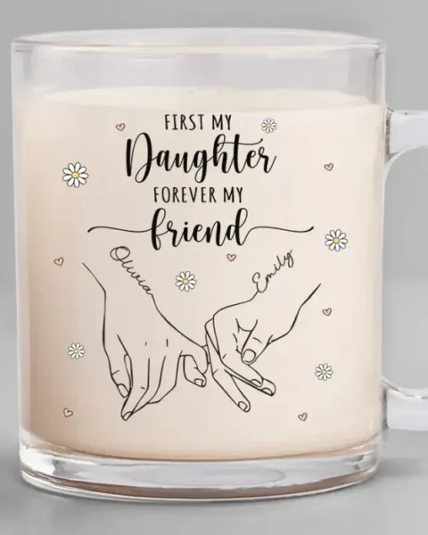 Tailored First My Daughter Forever My Friend ~ Gift For Mom, Grandma
