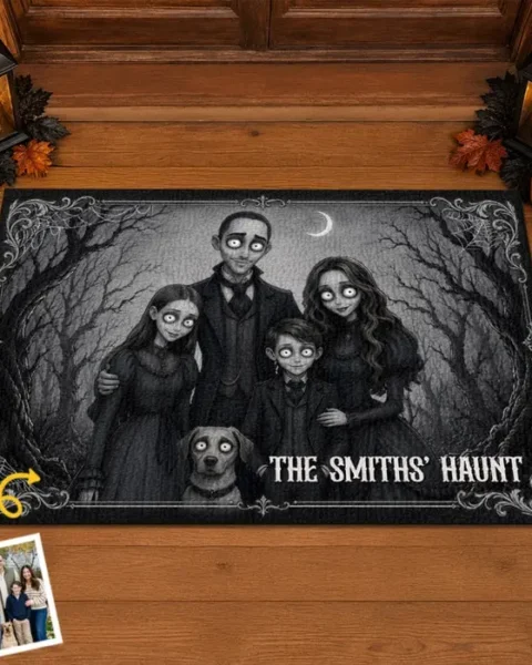 Personalized Home Decor Decorative Mat | Our Little Family Of Misfits