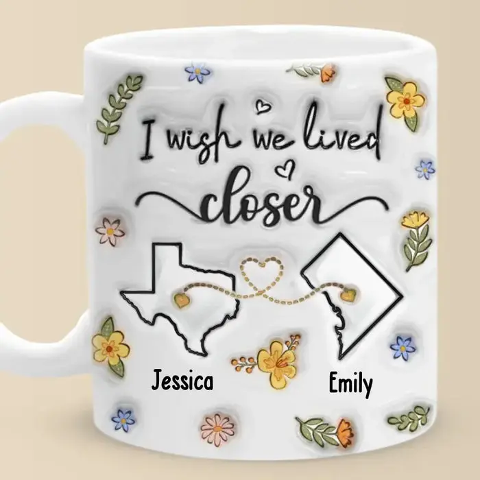 Bespoke Long Distance Far Away, But Never Too Far To Care - Gift For Best Friends, BFF, Sisters - Image 2