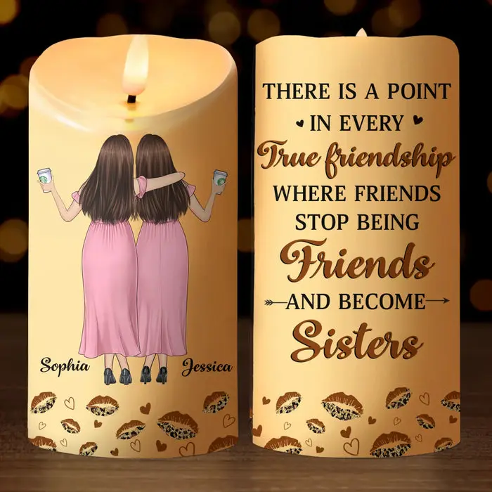 Made-to-Order LED Candle | Side By Side, Heart To Heart - Image 2