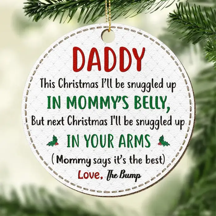 Tailored This Christmas I’ll Be Snuggled Up In Mommy’s Belly | Christmas Gift For Family Members, Baby Kids, Newborn Baby