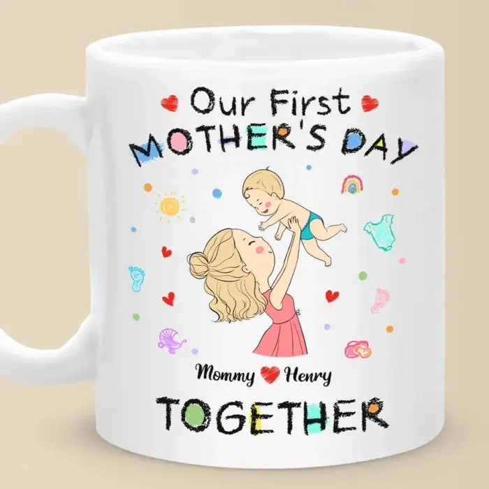 Personalized The Beginning Of A Beautiful Bond | Mother's Day, Baby Shower Gift, Gift For First Mom