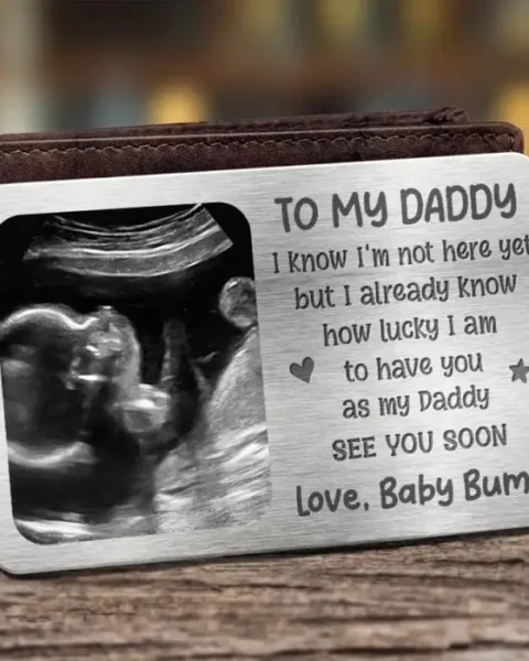 Custom-Made Photo First Time Dad, Bring Along - Father's Day, Birthday Gift For First Dad