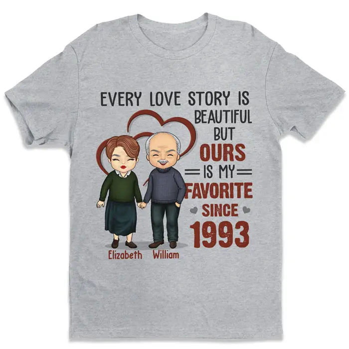 Bespoke Every Love Story Is Beautiful But Ours Is My Favorite - Gift For Couple, Husband Wife, Anniversary, Engagement, Wedding, Marriage Gift