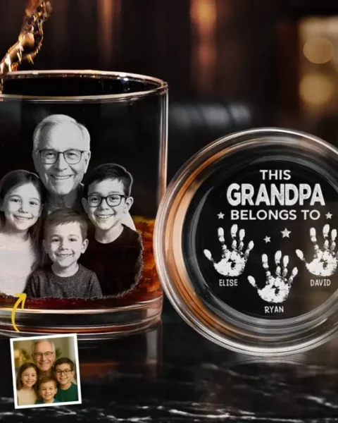 Bespoke Photo Built With Love, Powered By Grandkids | Father's Day, Gift For Dad, Grandpa