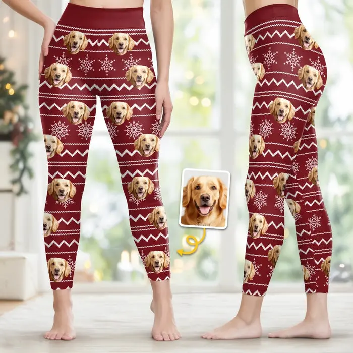 Custom-Made Photo Women Leggings - Pawty All The Way