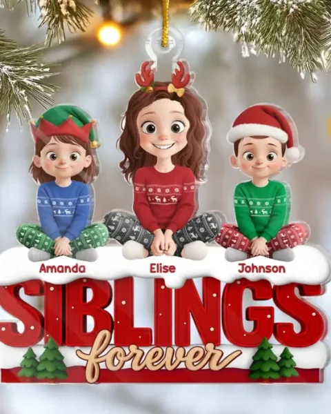 Personalized Acrylic Ornament | Together We Make Life Brighter