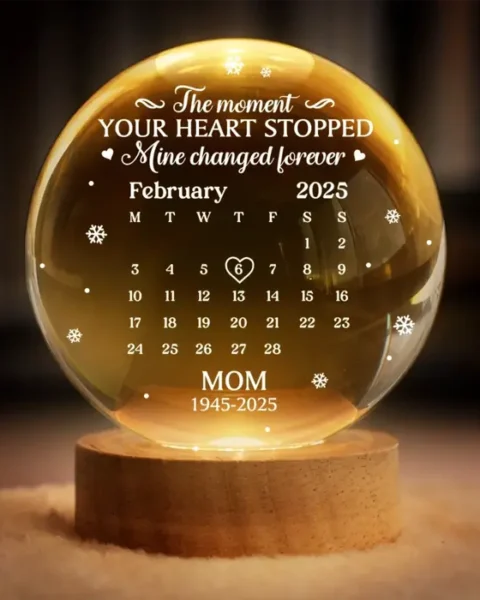 Made-to-Order Crystal Globe Lamp - You Are My Light