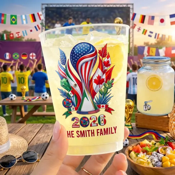 Bespoke International Soccer Tournament Party Cups - Good Times, Great Matches - Image 2