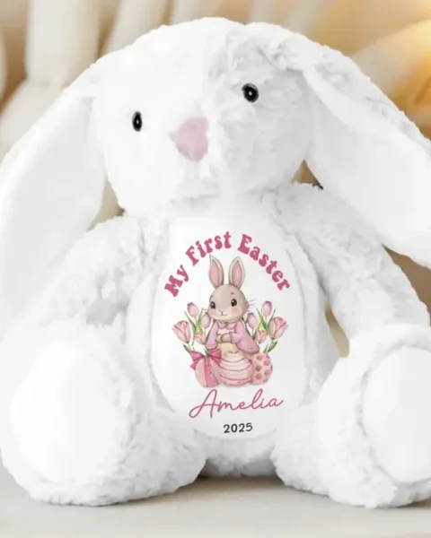 Custom-Made A Bunny Hug From Grandma’s Heart ~ Easter Gift For Baby Kids, Newborn Baby