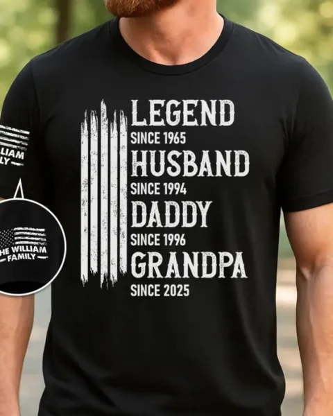 Made-to-Order Unisex T-Shirt With Design On Sleeve | Loved By Kids & Grandkids