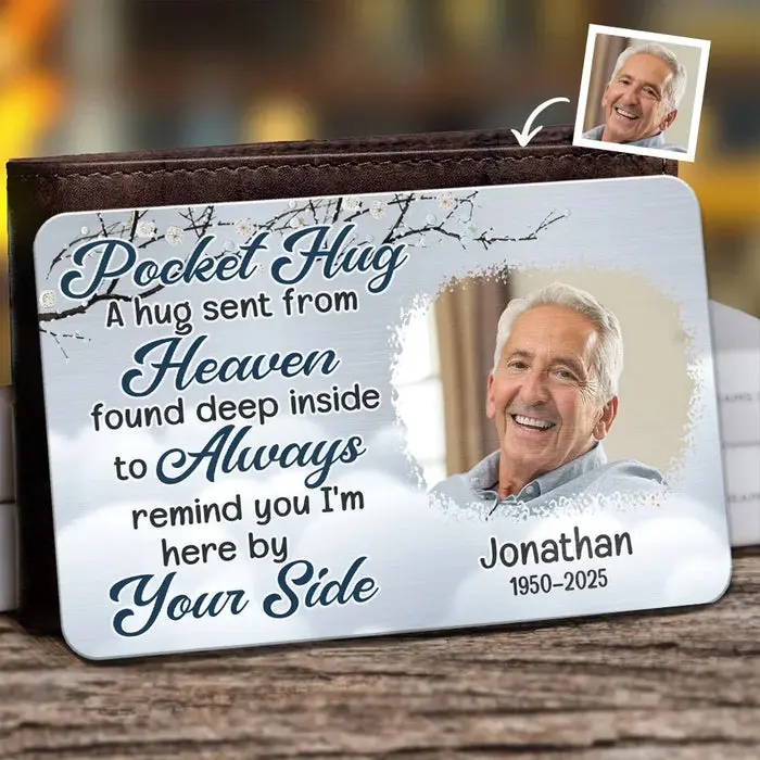 Custom-Made Photo A Hug Sent From Heaven ~ Sympathy Gift For Family Members