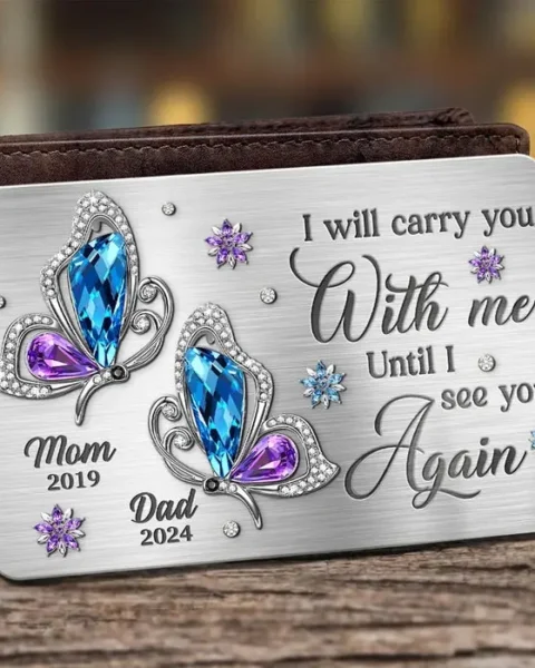 Personalized I Will Carry You With Me Until I Again See You AgainSympathy Gift For Family Members