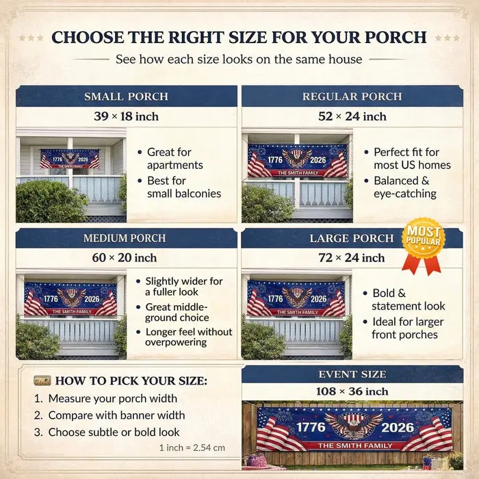 Made-to-Order Polyester Outdoor Banner - Freedom And The American Dream - Image 2