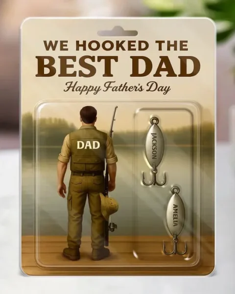 Personalized We Hooked The Best Dad - Father's Day, Gift For Dad, Grandpa, Fishing Lovers, Fishermen