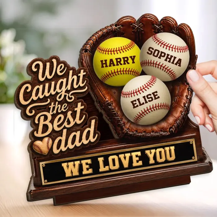 Made-to-Order 2-Layered Wooden Plaque ~ The Best Catch Ever - Image 2