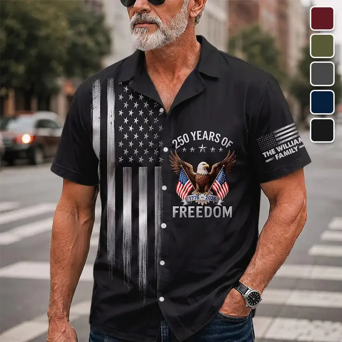Made-to-Order Unisex Tropical Hawaiian Aloha Shirt - Generations United In Freedom - Image 2