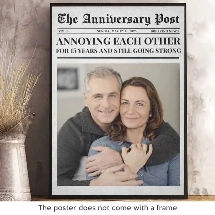 Made-to-Order Photo The Anniversary Post - Gift For Husband Wife, Anniversary - Image 2
