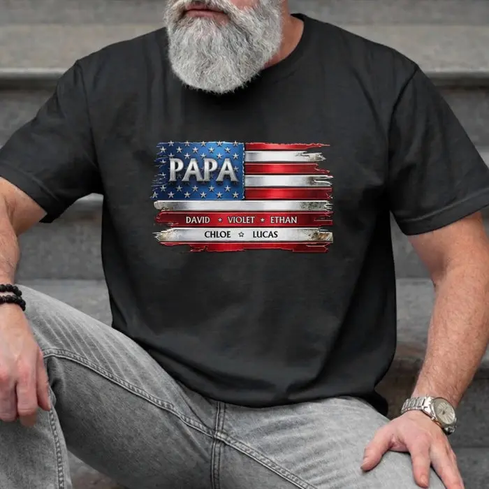 Custom-Made Unisex T-shirt, Premium T-shirt, Hoodie ~ Legendary Dad Energy Only - Image 2