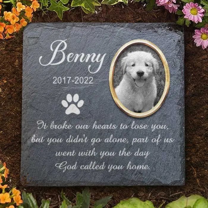 Custom-Made Cemetery Decorations for Grave, Pet Loss Gifts, Dog Memorial Gifts for Loss of Dog, Dog Memorial Stone, Pet Memorial Gifts, Pet Memorial Stones, Cat Memorial Gifts, Gifts for Cat Lovers