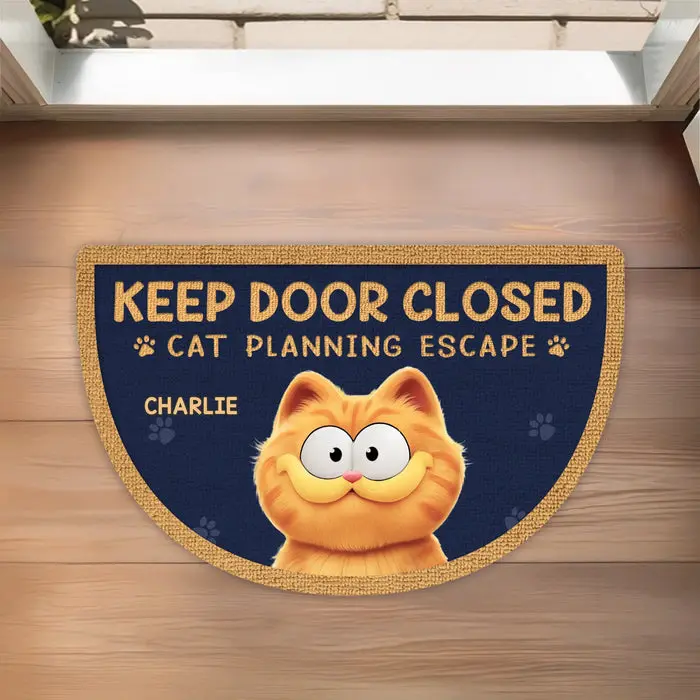 Bespoke Shaped Doormat - The Great Cat Escape - Image 2