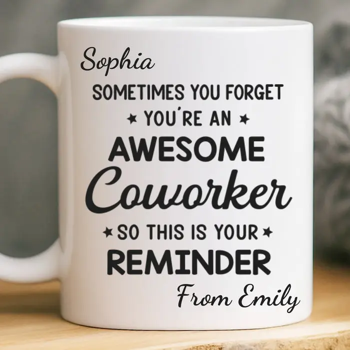 Custom-Made MugWork Besties Make Mondays Bearable - Image 2