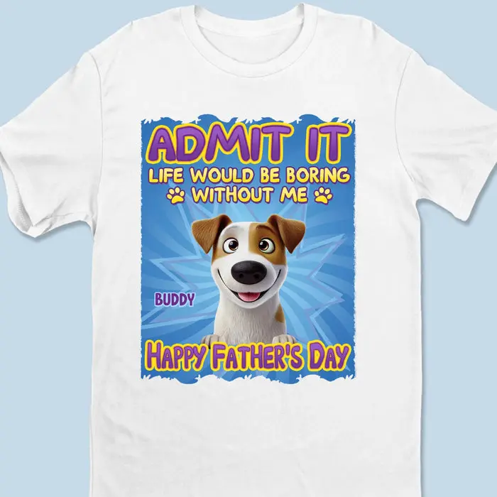 Personalized Whispers Of Love In Blue - Father's Day, Gift For Dad, Pet Owners, Pet Lovers - Image 2
