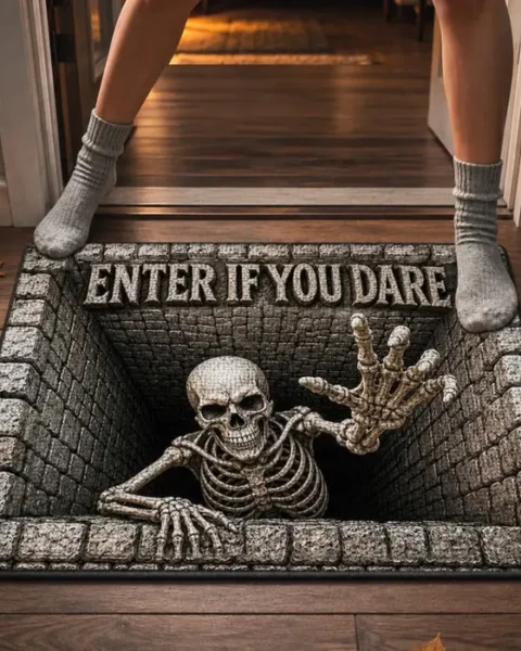 Custom-Made Home Decor Decorative Mat - Watch Your Step Down Here