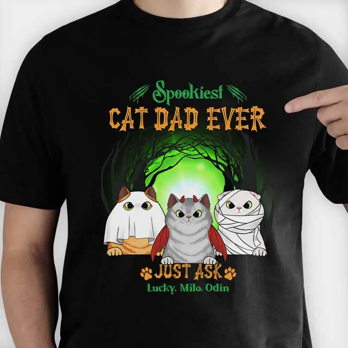 Bespoke Spookiest Cat Lover Ever, Just Ask ~ Gift For Witches, Gift For Pet Lovers, Halloween Gift