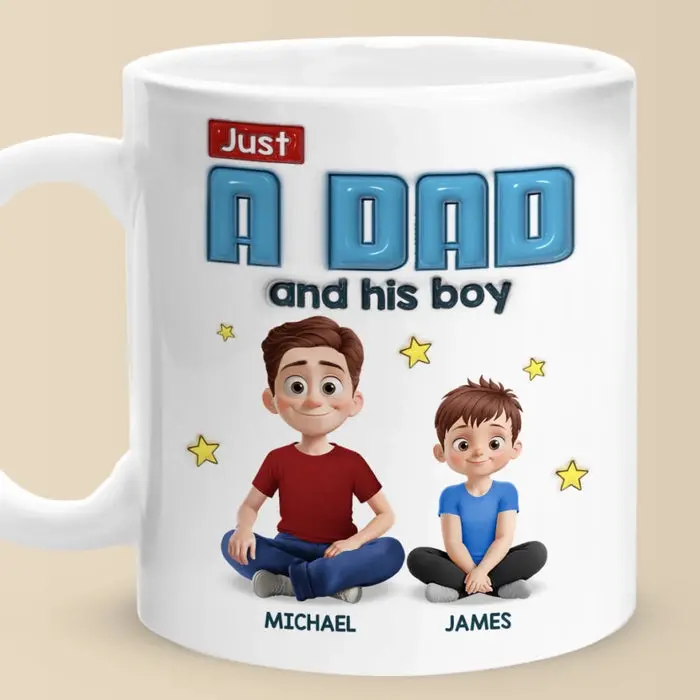 Bespoke Dad Life Starts With Love - Father's Day, Gift For Dad