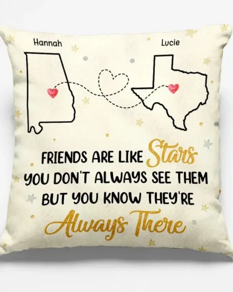 Personalized Distance Is Nothing For Two Souls That Connect - Gift For Best Friends, BFF, Sisters