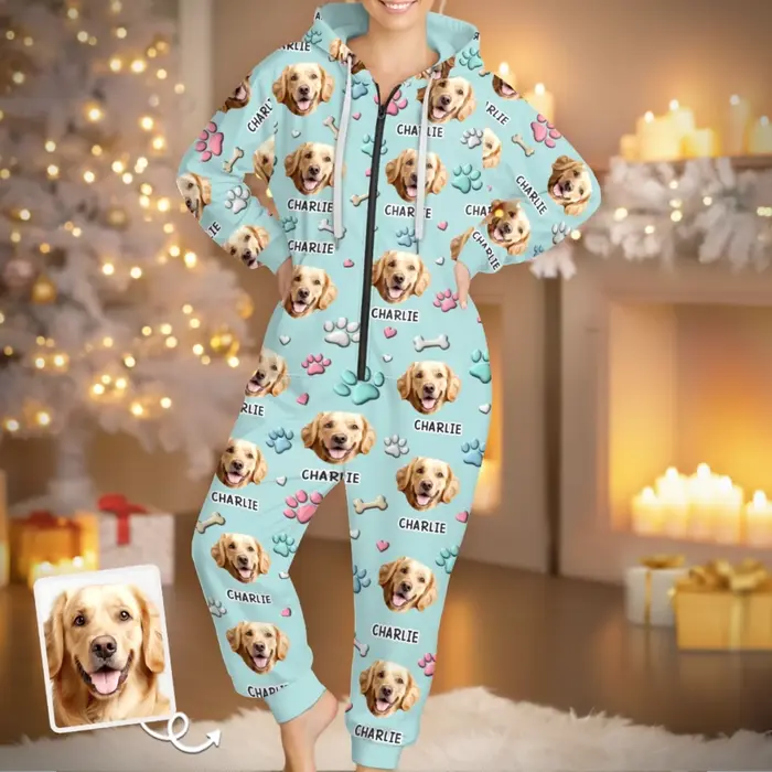 Bespoke Photo Adult Onesie ~ Me And My Dog, The Real Couple Goals