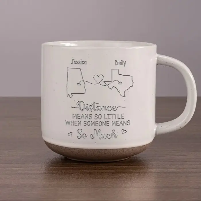 Personalized True Friendship Knows No Distance HereGift For Best Friends, BFF, Sisters