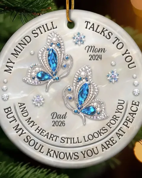 Made-to-Order Ceramic Ornament - Gone But Never Forgotten