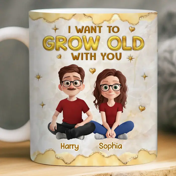 Tailored 3D Inflated Effect Printed Mug | Our Connection Feels Natural - Image 2