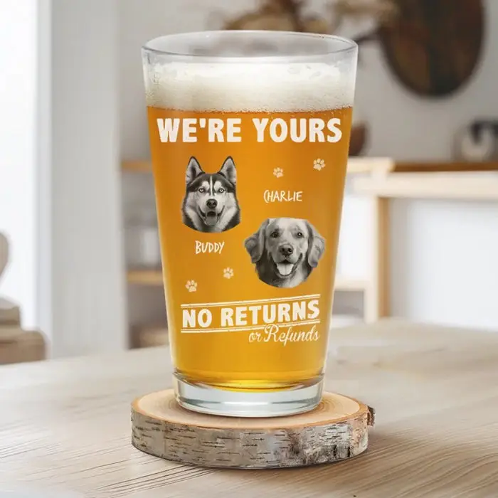 Bespoke Photo I Work Until Beer O’Clock - Gift For Pet Owners, Pet Lovers