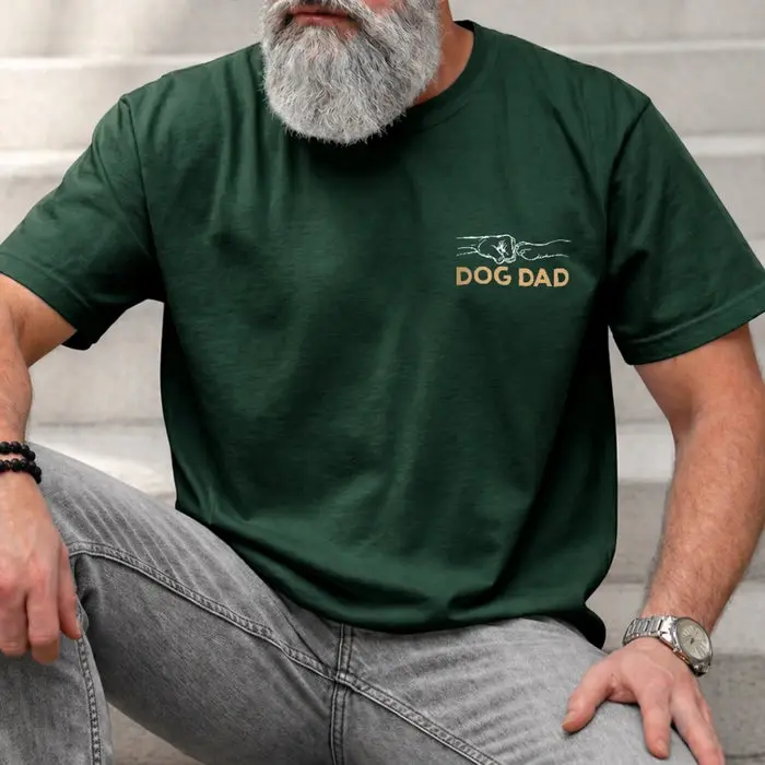Bespoke Photo Unisex T-shirt ~ Rescued By My Fur Baby - Image 2