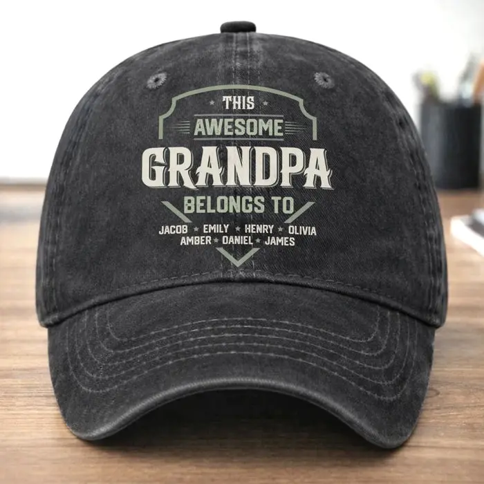 Bespoke Vintage Washed Denim Baseball Cap ~ Simply The Best