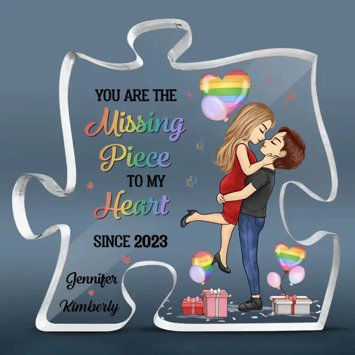 Made-to-Order You Are The Missing Piece - Gift For Husband Wife, Anniversary, LGBTQ+ - Image 2