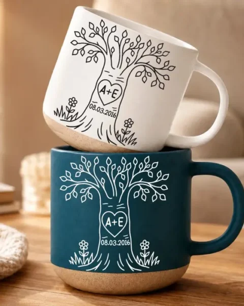 Tailored Pottery Mug - Our Love Tree