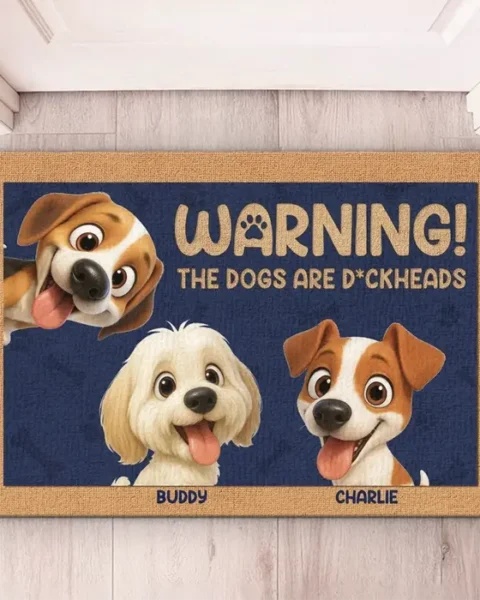 Tailored Home Decor Decorative Mat ~ Guarded By Paws And Love
