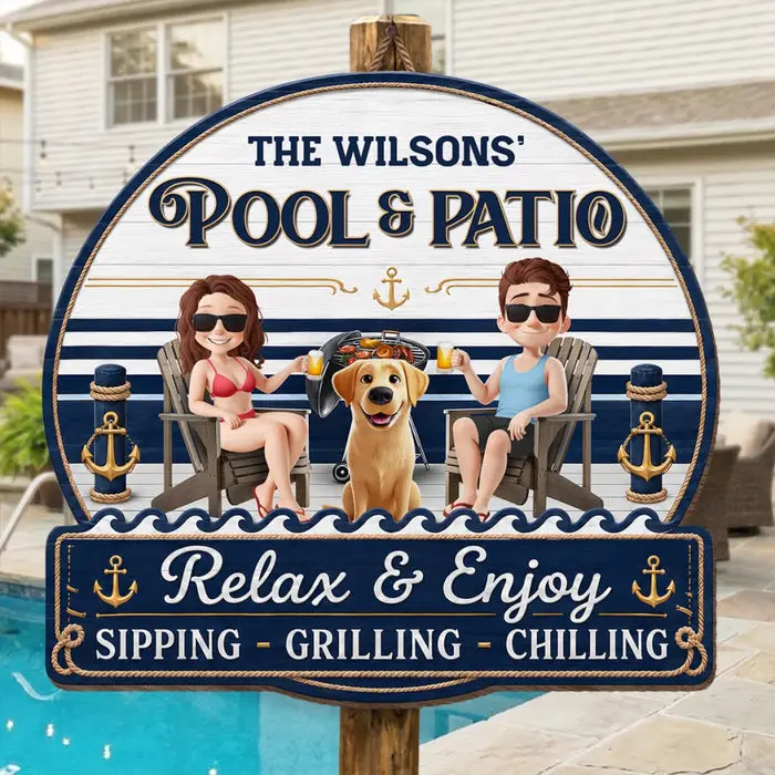 Made-to-Order Wood Sign - Our Furry Pool Party Crew