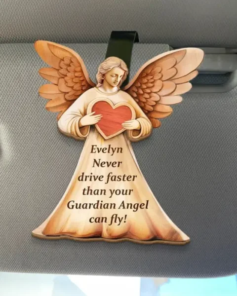 Tailored Never Drive Faster Than Your Guardian Angel Can Fly ~ Gift For Daughter, Son