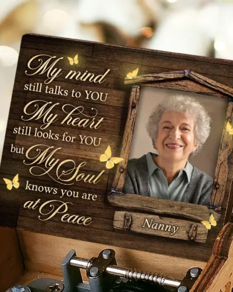 Personalized My Mind Still Talks About You | Upload Image, Memorial Gift, Sympathy Gift