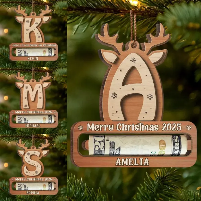Personalized Wooden Money Holder Ornament | Shine Bright With Your Own Strength