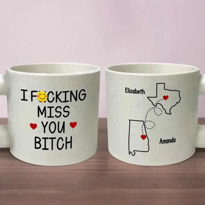 Bespoke Never Too Far To Have Coffee Together | Gift For Best Friends, BFF, Sisters
