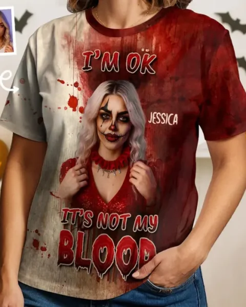 Personalized Photo Unisex T-shirtHaunted Vibes All Around Me