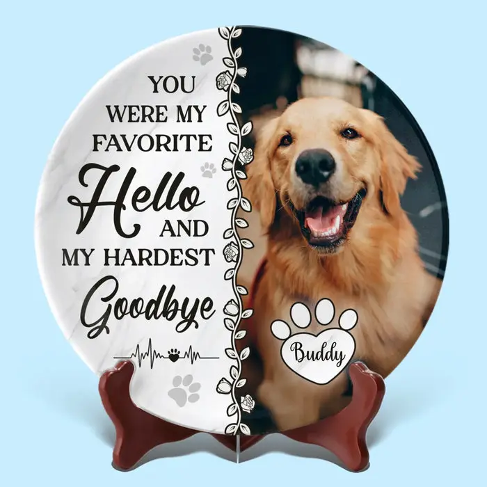 Made-to-Order Photo Your Paw Prints Are Forever On My HeartSympathy Gift For Pet Owners, Pet Lovers - Image 2