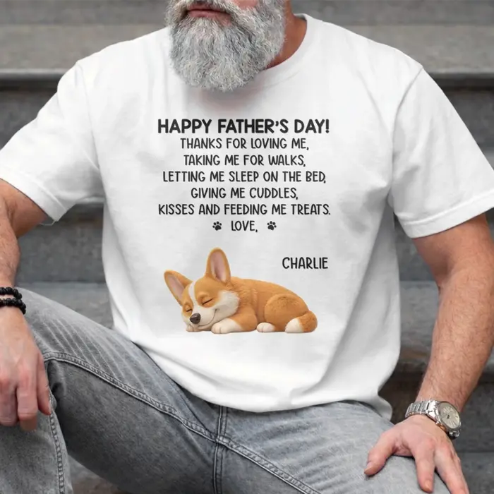 Made-to-Order Unisex T-shirt, Premium T-shirt, Hoodie ~ Dog Dad Duty Always On - Image 2